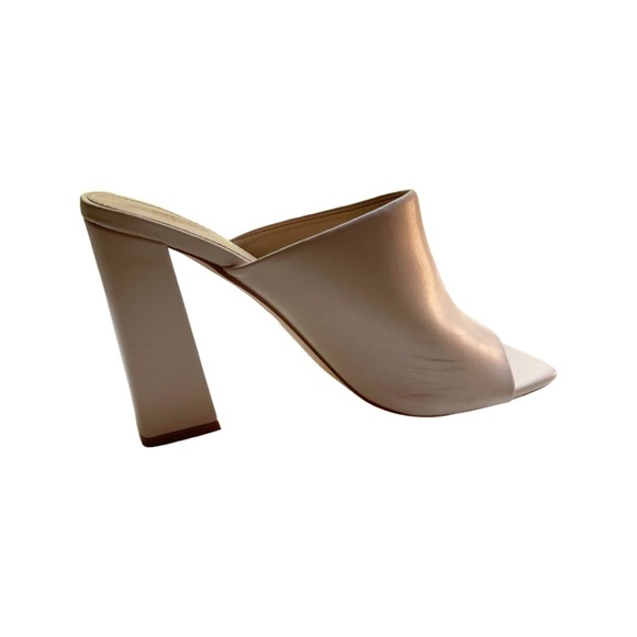 Mixx Shuz Maddie Cream block mule heels. Women size 9 square toe - Picture 7 of 10